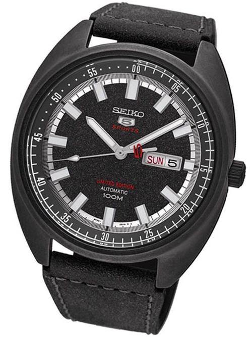 Seiko 5 Sports Black Dial Limited Edition Helmet Turtle Automatic Men's Watch SRPB73K1 - Prestige