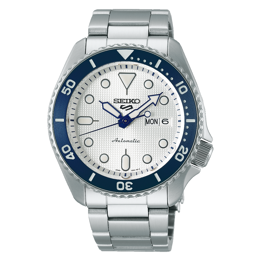 NEW Seiko 5 Sports 100M 140th Anniv LE Blue White Themed Mens Stainless Watch SRPG47K1 - Prestige