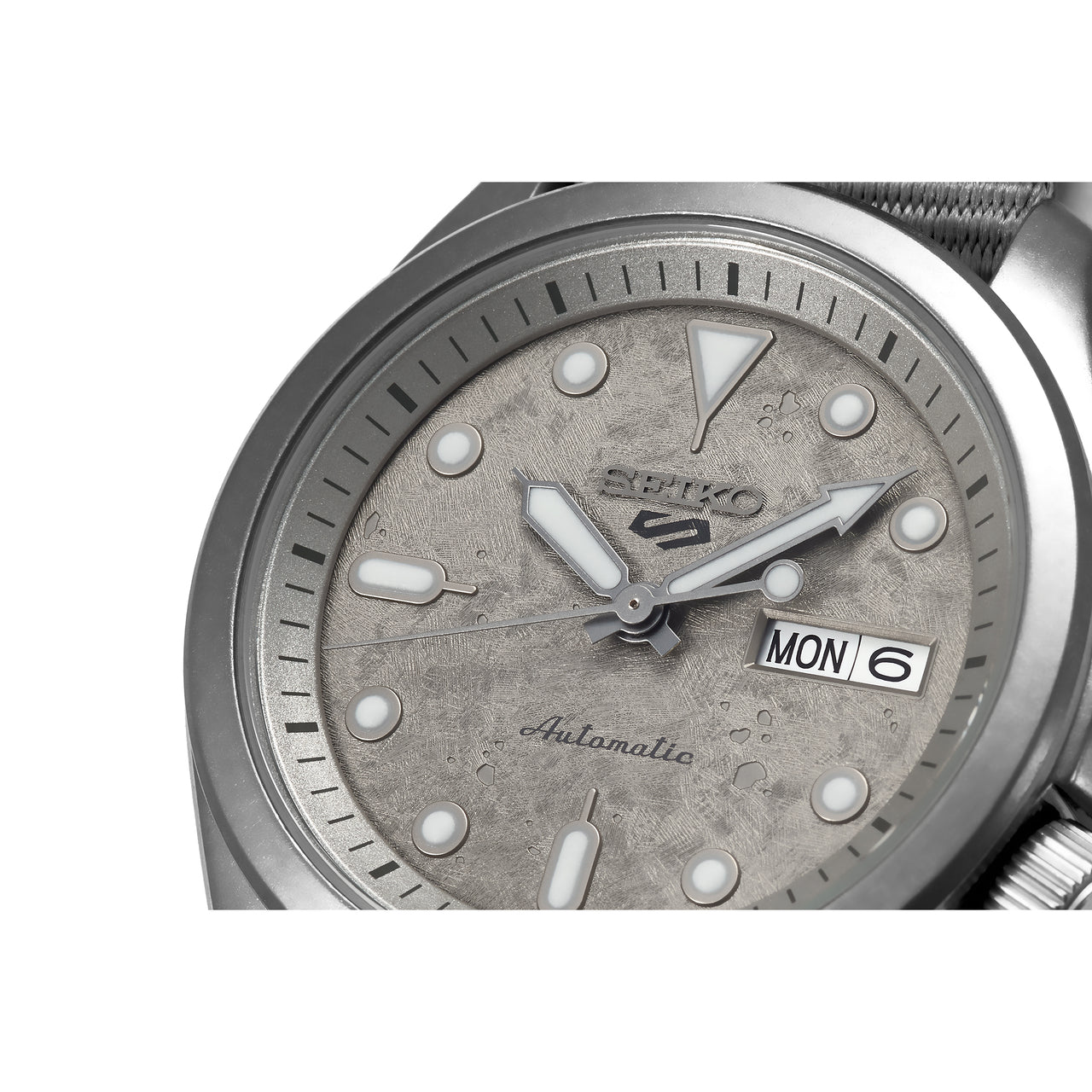NEW Seiko 5 Sports 100M Automatic Men's Watch Grey Cement Nylon Strap SRPG63K1 - Prestige
