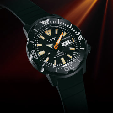 Seiko Black Series LE Monster Gen 4 Diver s 200M Men s Rubber
