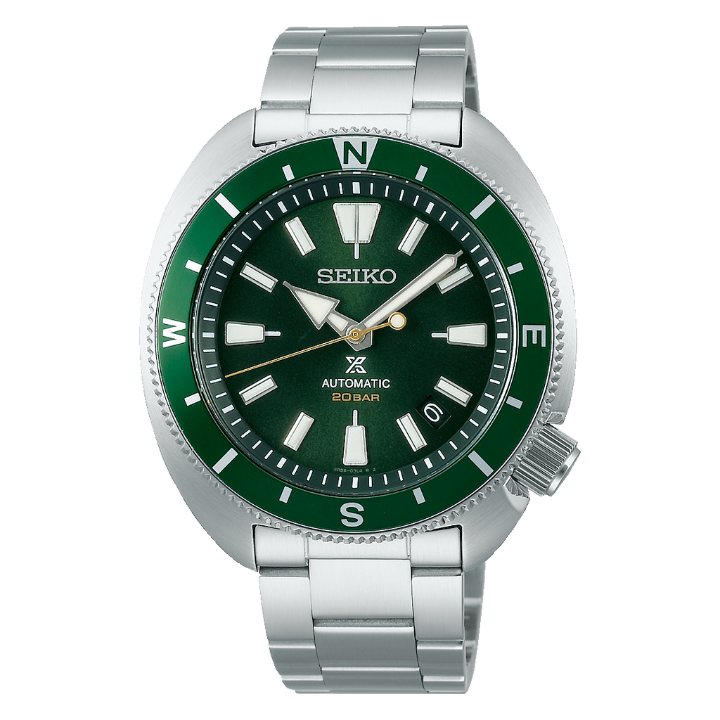 Seiko Prospex Turtle Green Land Tortoise 200M Stainless Steel Watch SRPH15K1 - Prestige