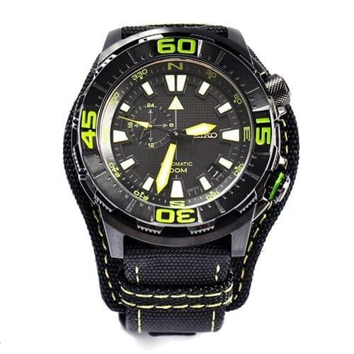 Seiko Limited Edition Acid Green on Black Superior Field Watch SSA059K1 - Prestige