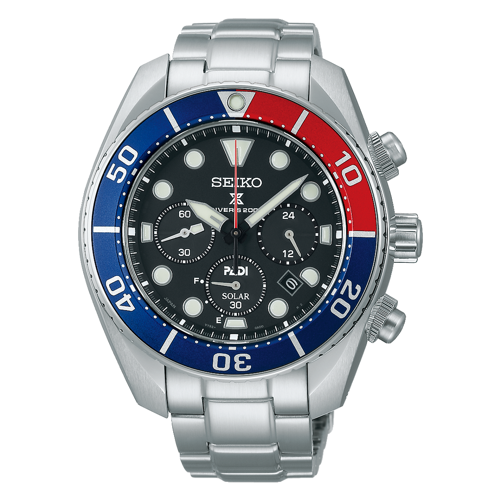 Seiko Prospex Special Edition PADI Sumo 3rd GEN Men's Chrono Stainless Steel Watch SSC795J1 - Prestige