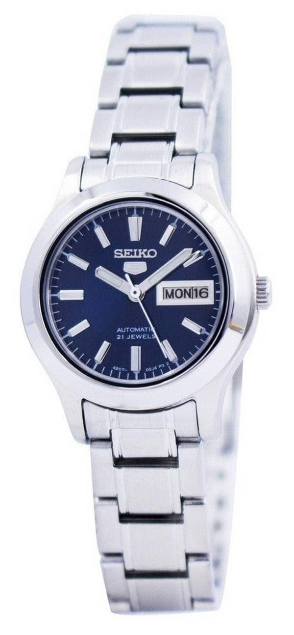 Seiko 5 Classic Ladies Size Blue Dial Stainless Steel Strap Watch SYMD93K1 - Prestige