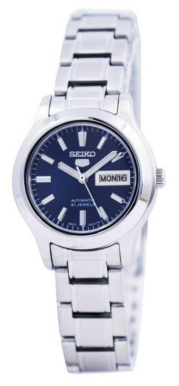 Seiko 5 Classic Ladies Size Blue Dial Stainless Steel Strap Watch SYMD93K1 Prestige