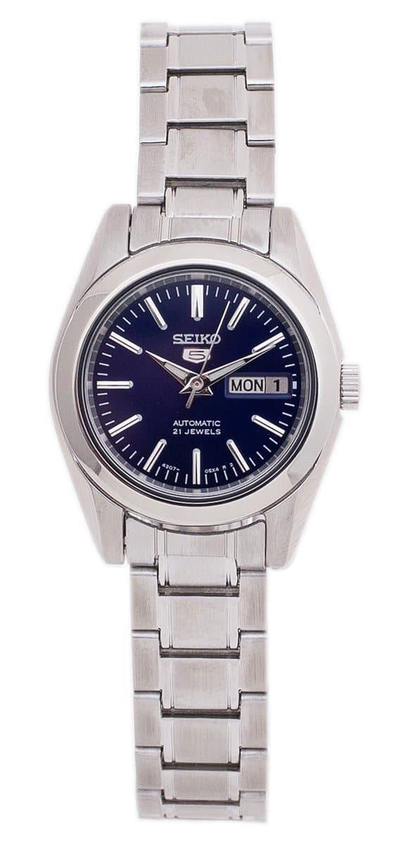 Seiko 5 Classic Ladies Size Blue Dial Stainless Steel Strap Watch SYMK15K1 - Prestige