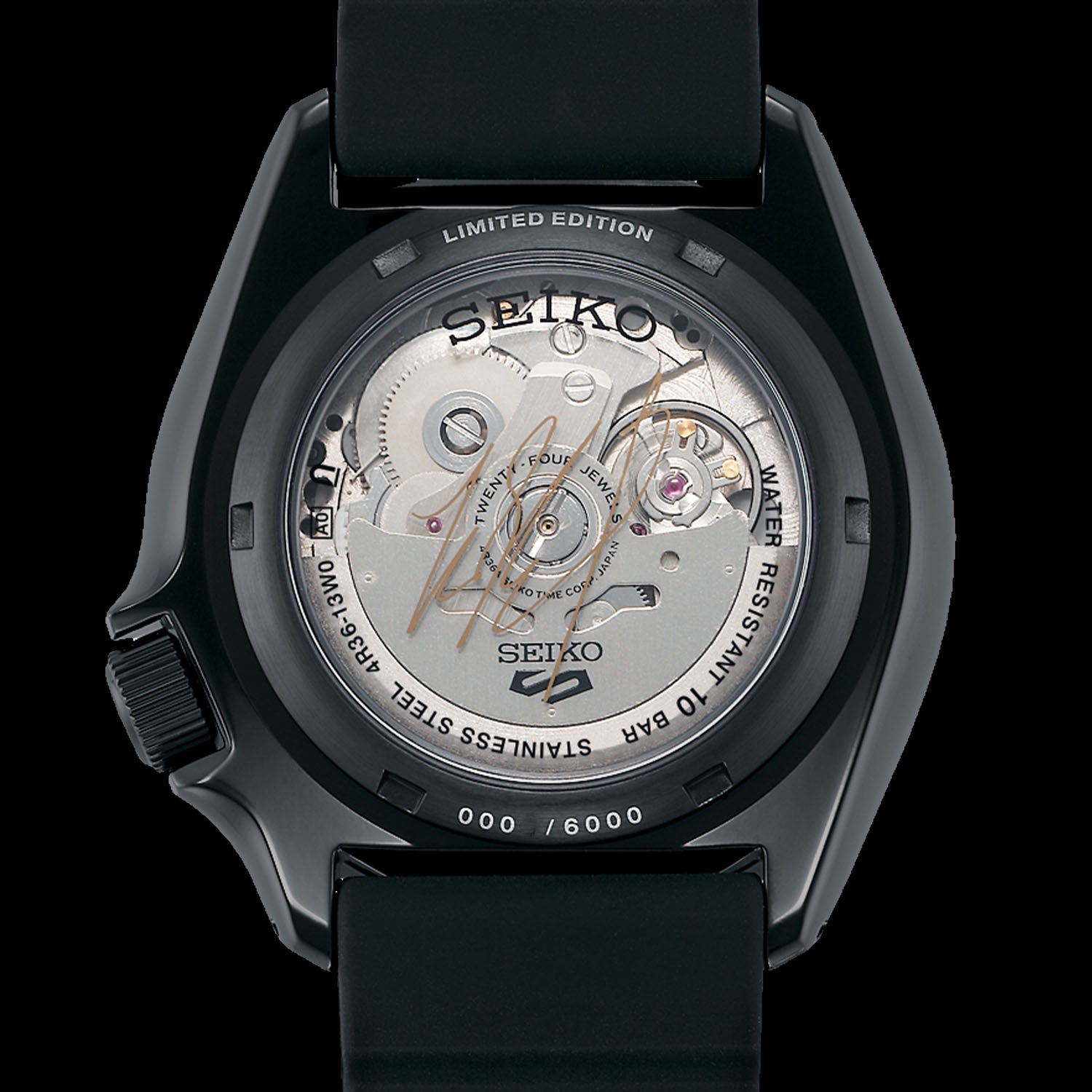 Seiko 5 Sports 100M LE Yuto Horigome Automatic Men's Watch Black Camo Dial SRPJ39K1 - Prestige
