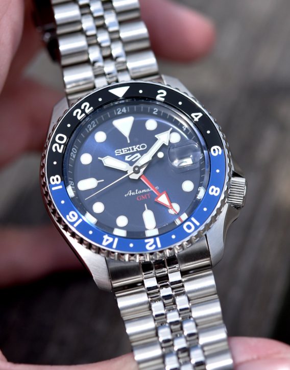 Seiko 5 100M GMT Style Blue Dial Automatic Watch SSK003K1 – Prestige