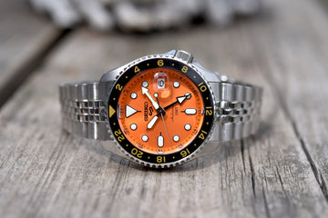 Seiko orange sales face watch