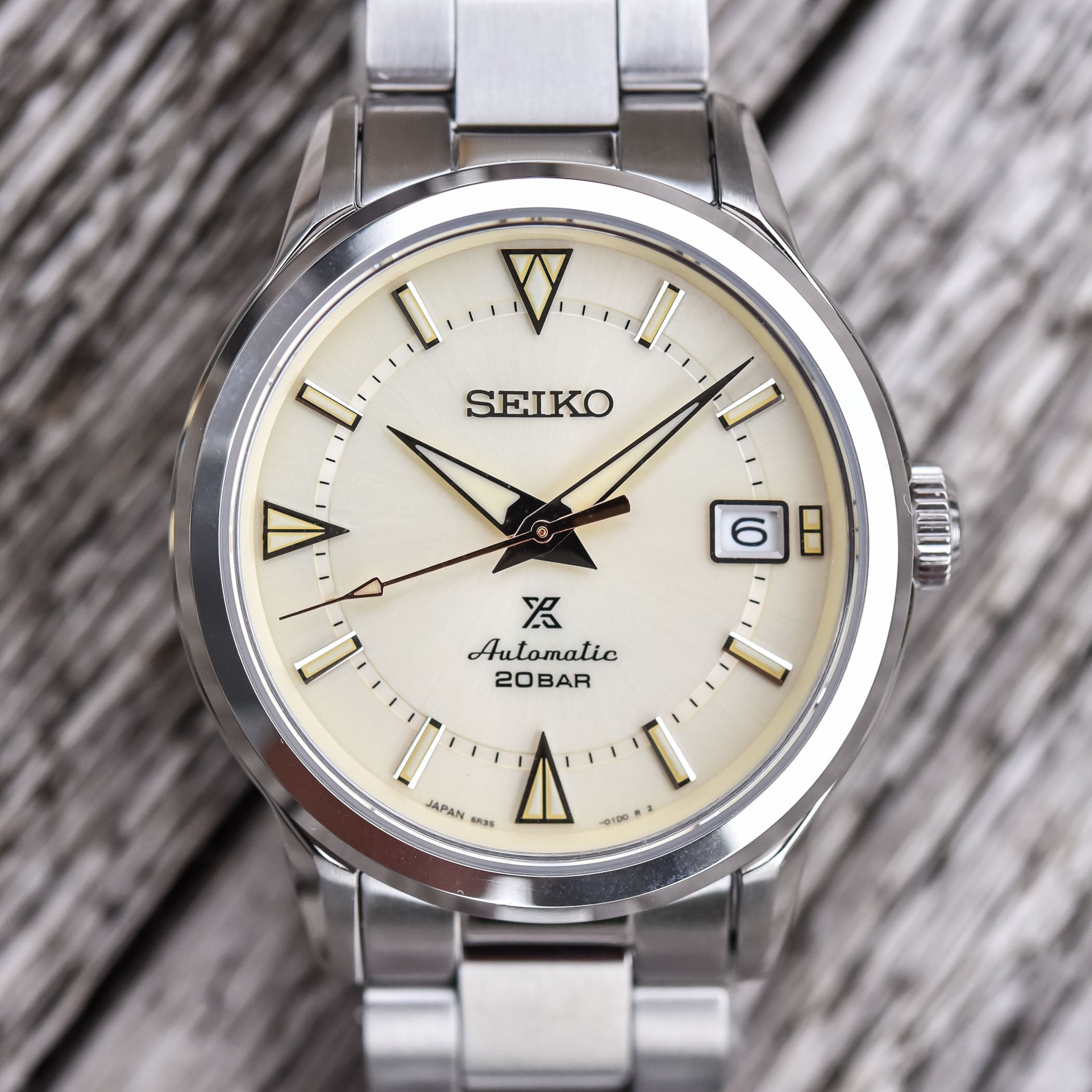 Seiko Japan Made Prospex 1959 Baby Alpinist Silver Cream Men's Stainless Watch SPB241J1 - Prestige