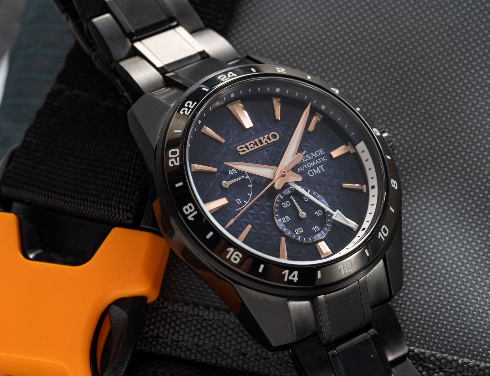 Seiko Presage Sharp Edged Series Limited Edition Akebono GMT Men's Watch SPB361J1