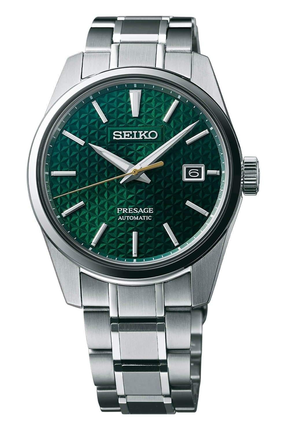 Seiko Japan Made Presage Sharp Edged Series Tokiwa Green Men's Stainless Steel Watch SPB169J1 - Prestige