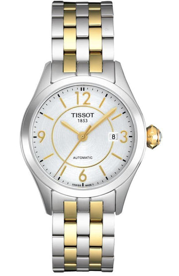 Tissot Swiss Made T One 2 Tone Gold Plated Ladies Automatic Watch