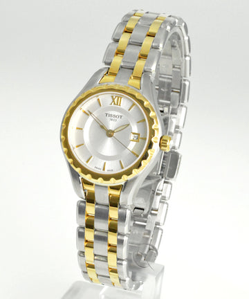 Tissot Swiss Made T Classic Small Lady 2 Tone Gold Plated Stainless Steel Ladies Watch T0720102203800