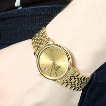 Tissot Swiss Made T Classic Desire All Gold Plated Ladies Watch