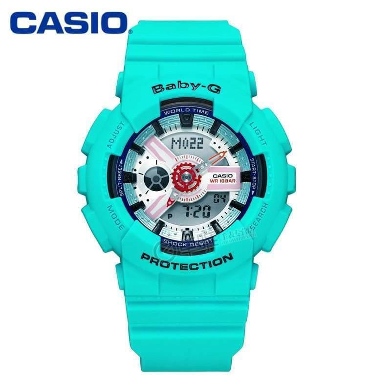 Casio Baby-G BA110 Series Sporty Sneaker Color Teal Semigloss Watch BA110SN-3ADR - Prestige