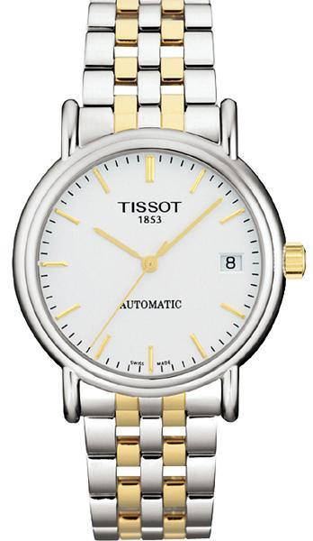 Tissot Swiss Made T-Classic Carson Automatic Tone Gold Plated Men's Watch
