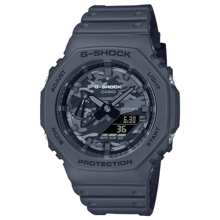 Casio G-Shock Carbon Core Guard Camo Black Dial AP CasiOak Watch GA2100CA-8ADR - Prestige
