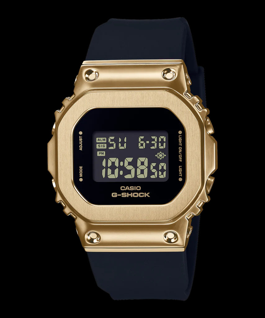 Casio G-Shock Digital Metal-Resin Black x Gold Women's Watch GMS5600GB-1ADR