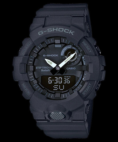 Casio G-Shock G’Squad Mobile Link Bluetooth Anadigi Black Watch GBA800-1ADR - Prestige