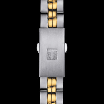 Tissot Swiss Made T Classic PR100 2 Tone Gold Plated Ladies Watch T1012102203100