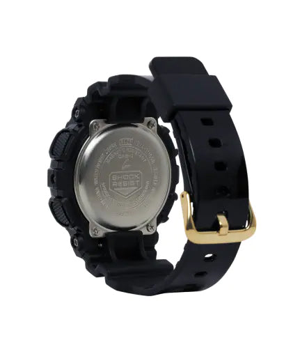 Casio G-Shock GShock S Series Analog-Digital Black x Gold Ladies' Watch GMAS110GB-1ADR