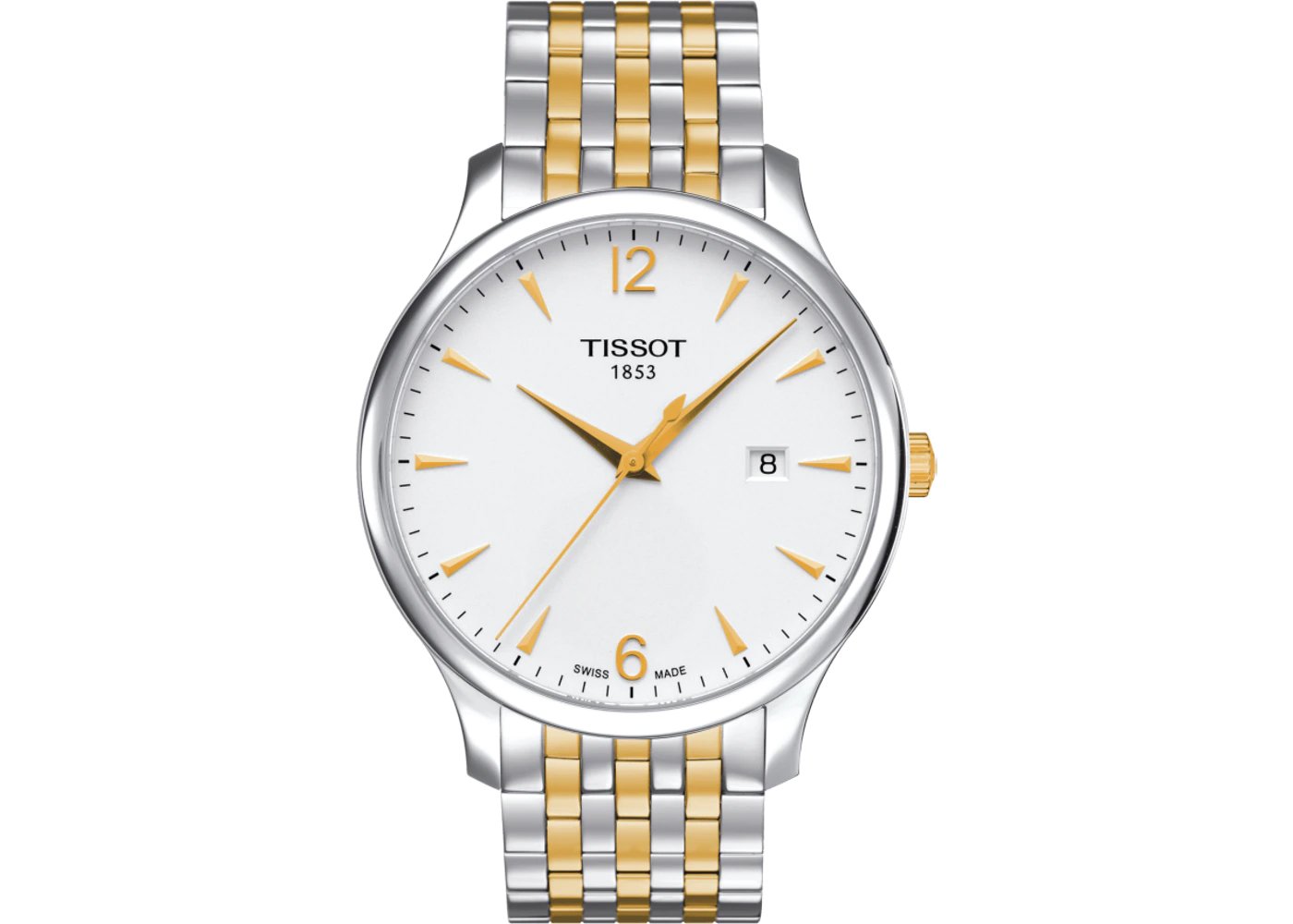 Tissot Swiss Made T-Classic Tradition 2 Tone Gold Plated Men's Watch T0636102203700 - Prestige