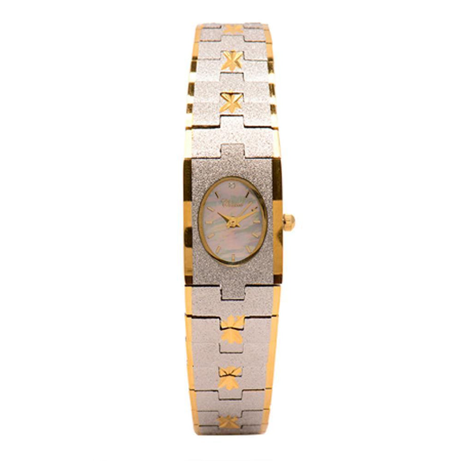 Cristal Ladies' Two-Tone Plated Strap Watch HG3650-GSMP - Prestige