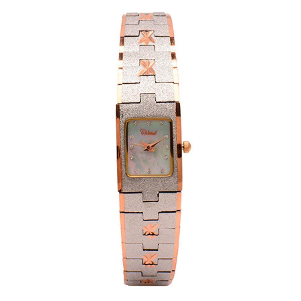 Cristal Ladies' Two-Tone Plated Strap Watch HG3679-RSMPTE - Prestige