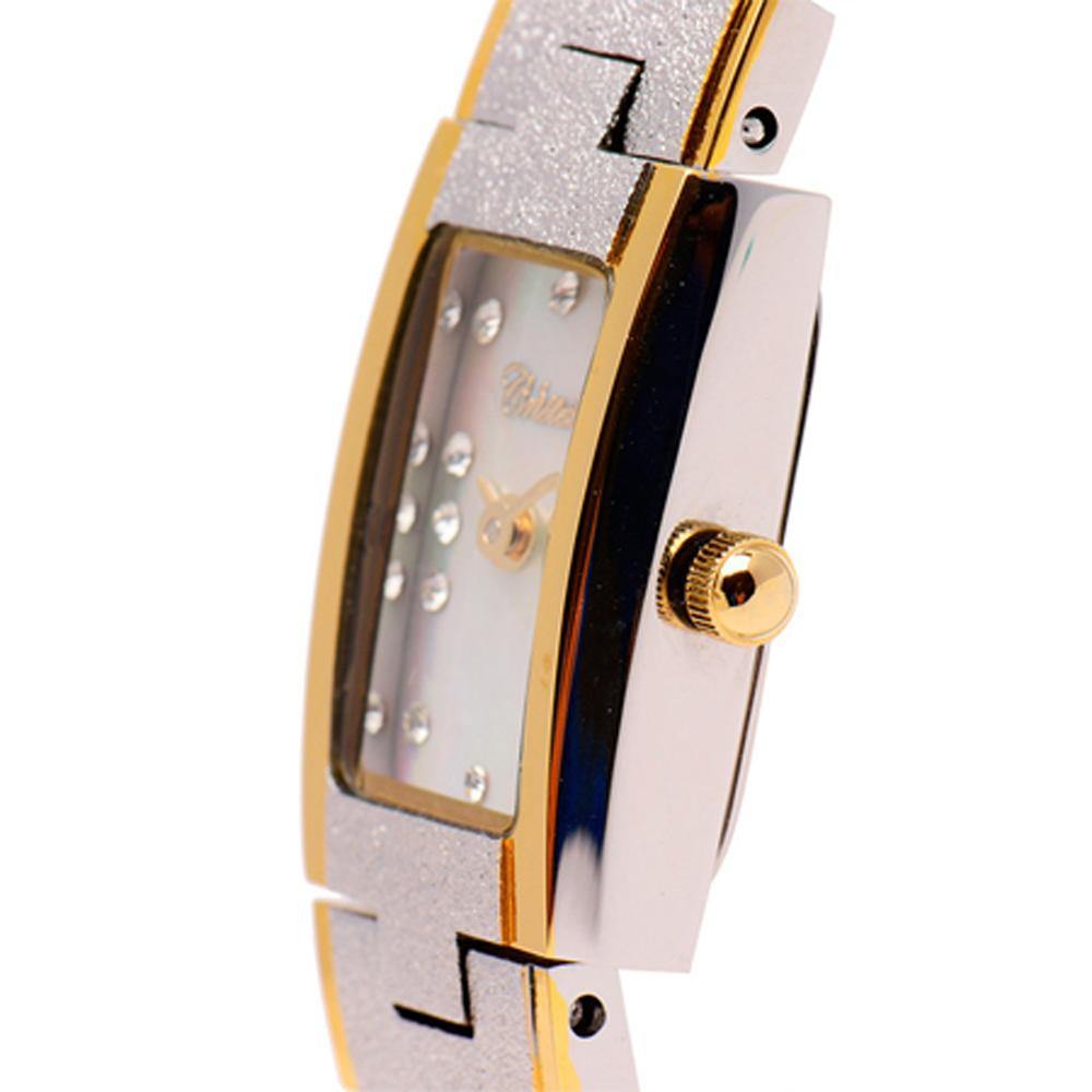 Cristal Ladies' Two-Tone Plated Strap Watch HG3680-GSMPTE - Prestige