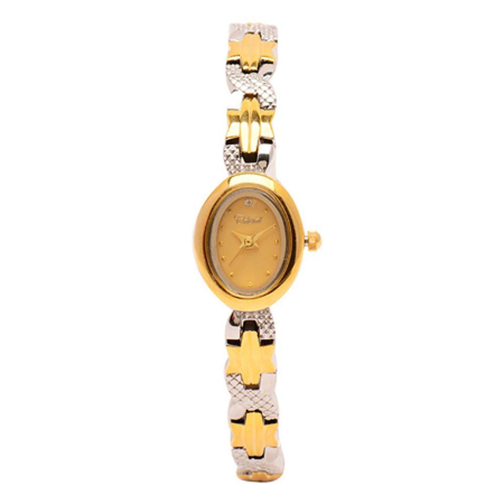 Cristal Ladies' Two-Tone Plated Strap Watch HG3776-GSGG - Prestige