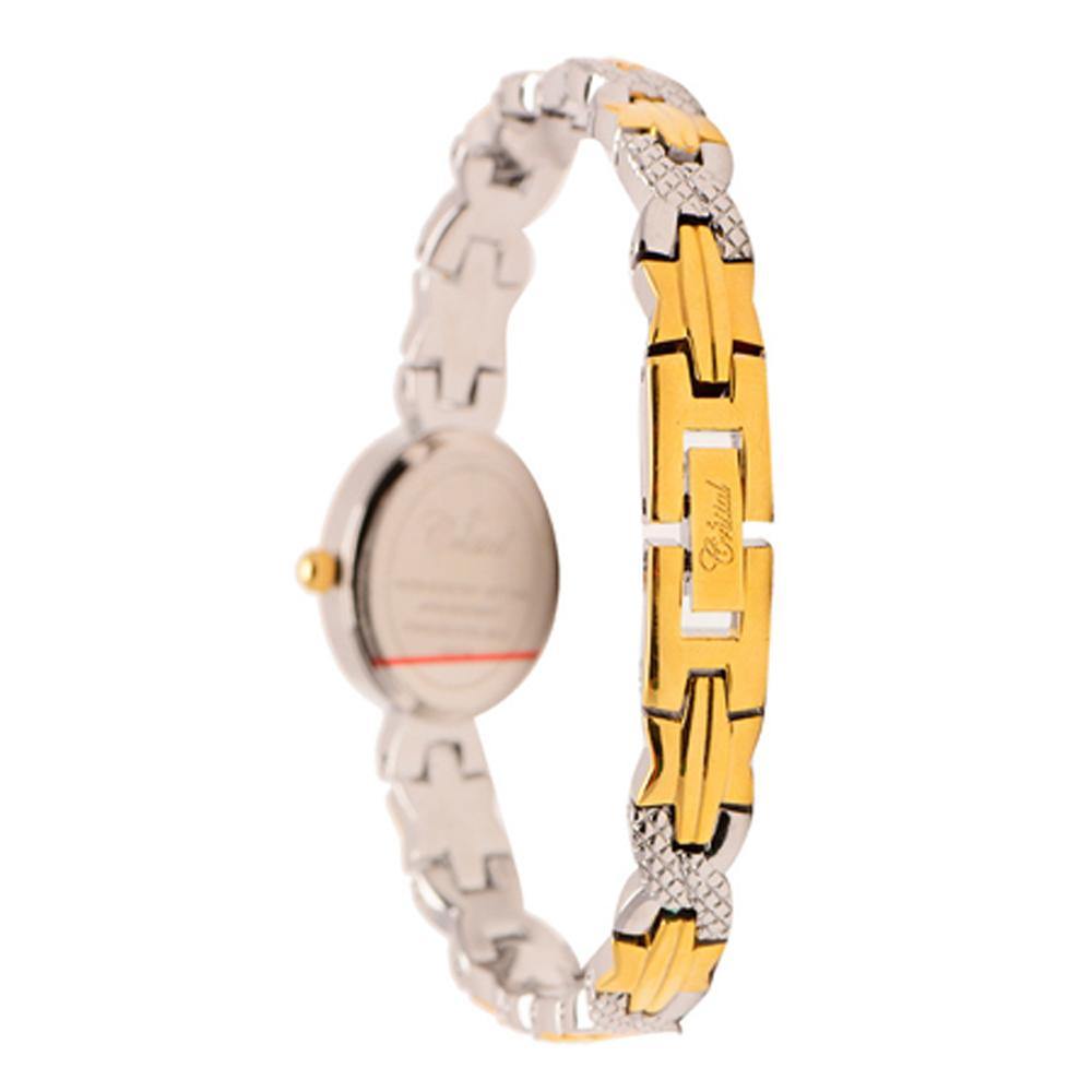 Cristal Ladies' Two-Tone Plated Strap Watch HG3776-GSGG - Prestige