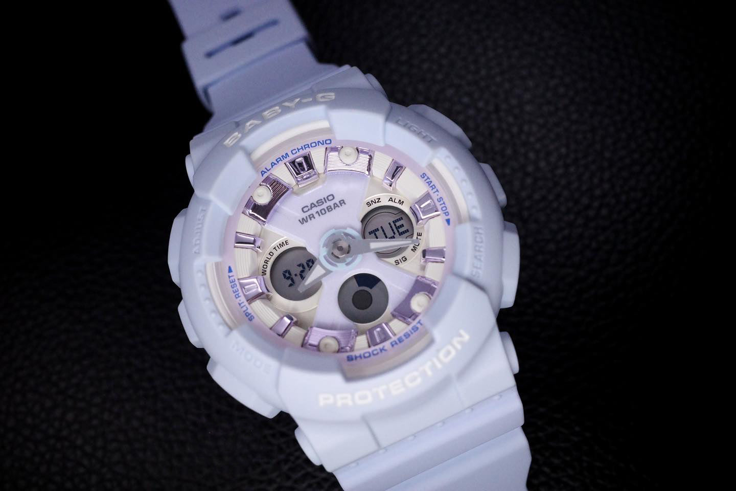 Casio Baby-G Anadigi Icey Pastel Blue Watch BA130WP-2ADR - Prestige