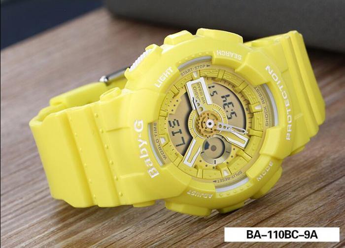 Casio Baby-G BA110 Series Analog-Digital Neon Color Yellow Watch BA110BC-9ADR - Prestige