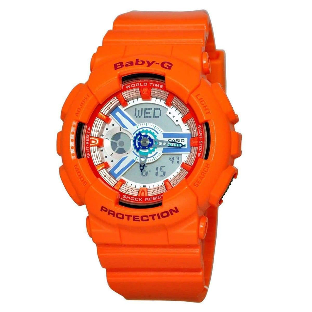 Casio Baby-G BA110 Series Standard Analog-Digital Orange Watch BA110SN-4ADR - Prestige