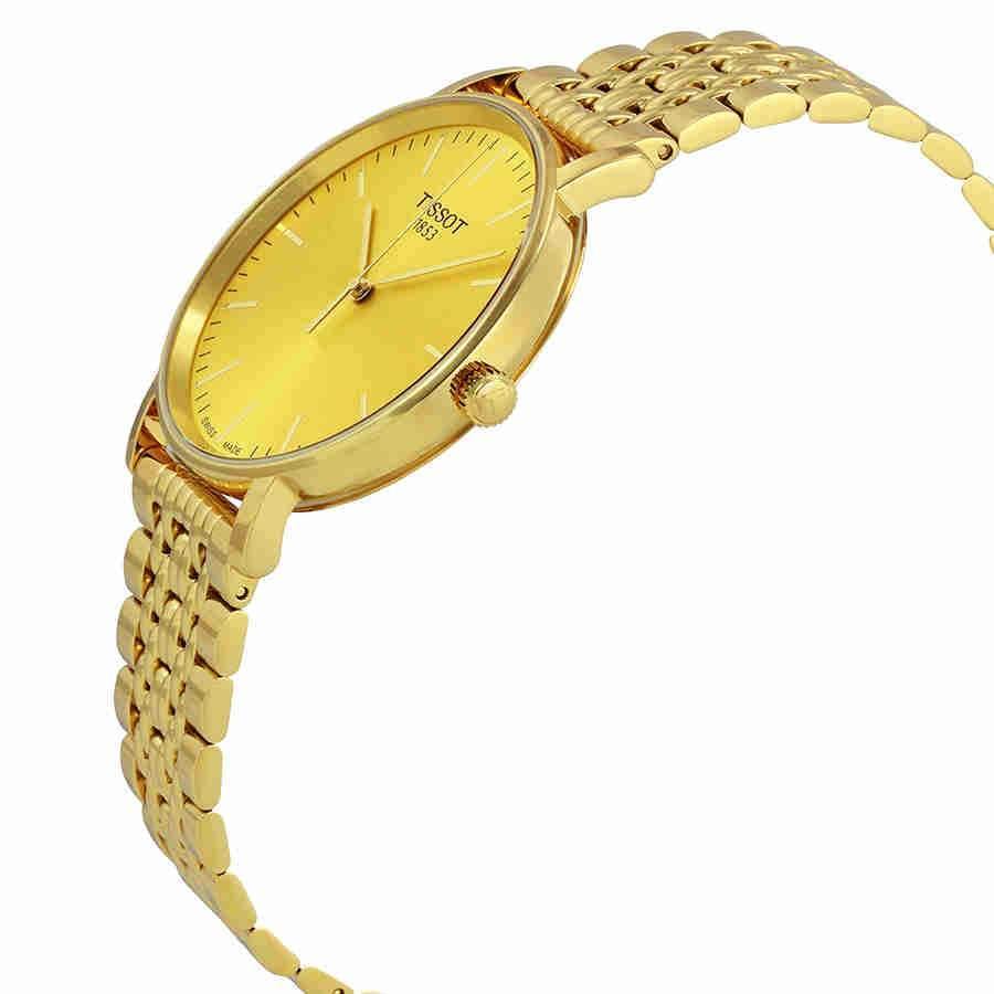 Tissot Swiss Made T-Classic Everytime All Gold Plated Men's Watch T1094103302100 - Prestige