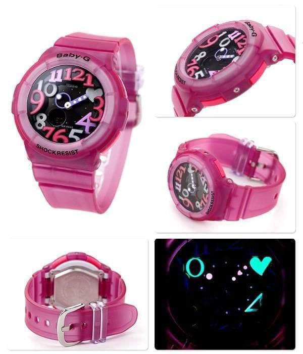 Casio Baby-G Anadigi Fuschia Pink x Black Dial Watch BGA131-4B4DR - Prestige