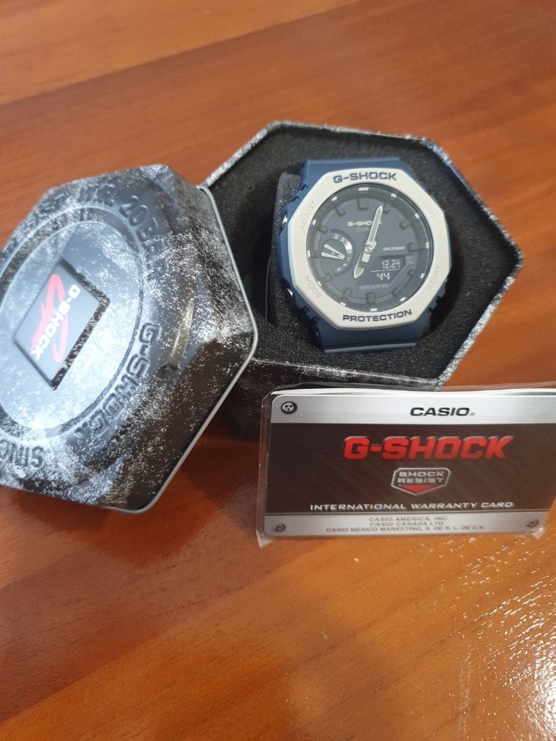 Casio G-Shock Carbon Core Guard Earth Tone Navy Blue AP CasiOak Watch GA2110ET-2ADR - Prestige
