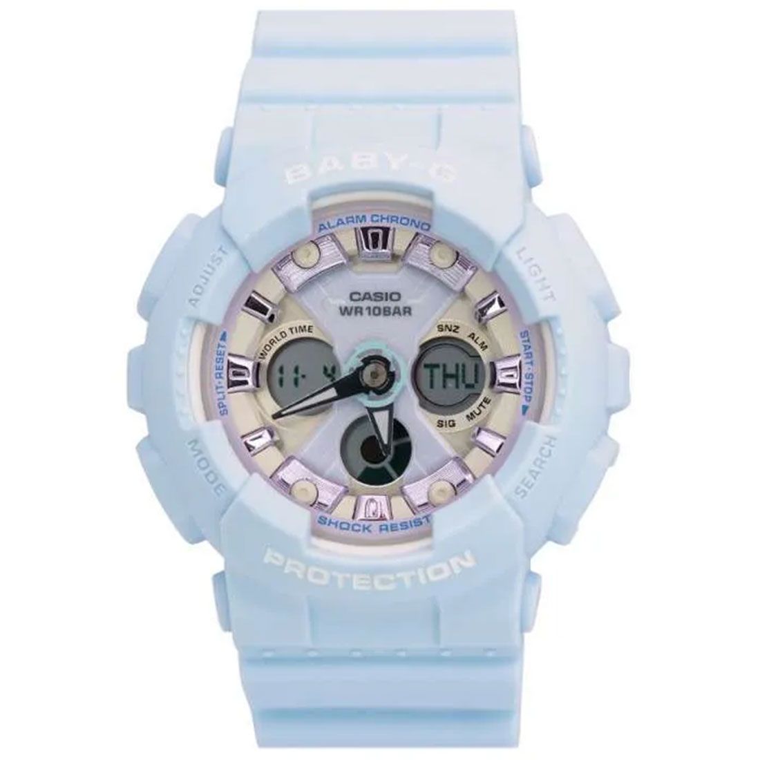 Casio Baby-G Anadigi Icey Pastel Blue Watch BA130WP-2ADR - Prestige