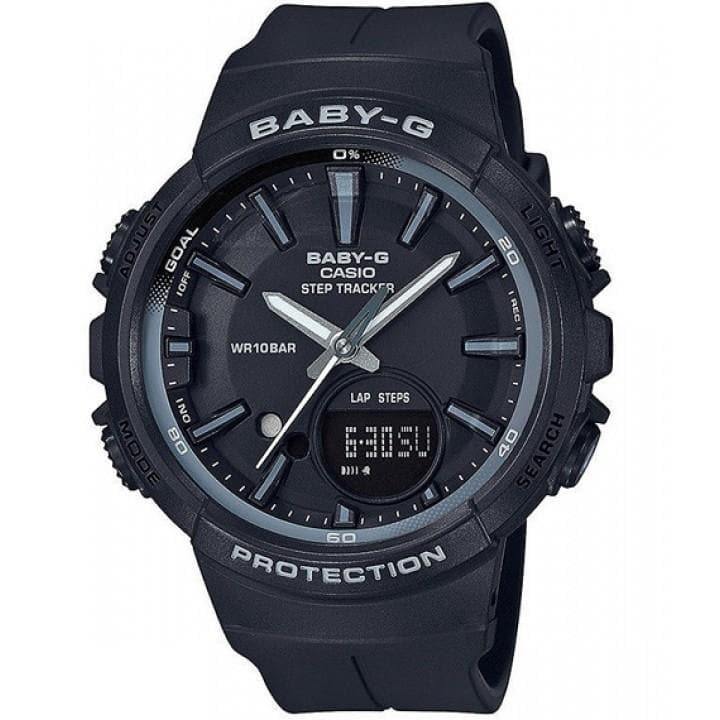 Casio Baby-G BGS Step Tracker Analog-Digital Black Watch BGS100SC-1ADR - Prestige