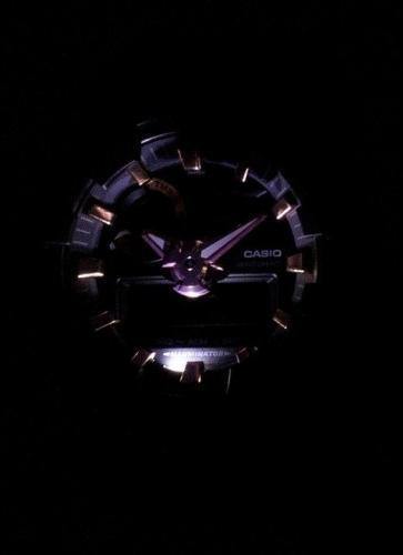 Casio G-Shock Analog-Digital Black x Rose Gold Accents Watch GA710B-1A4DR - Prestige
