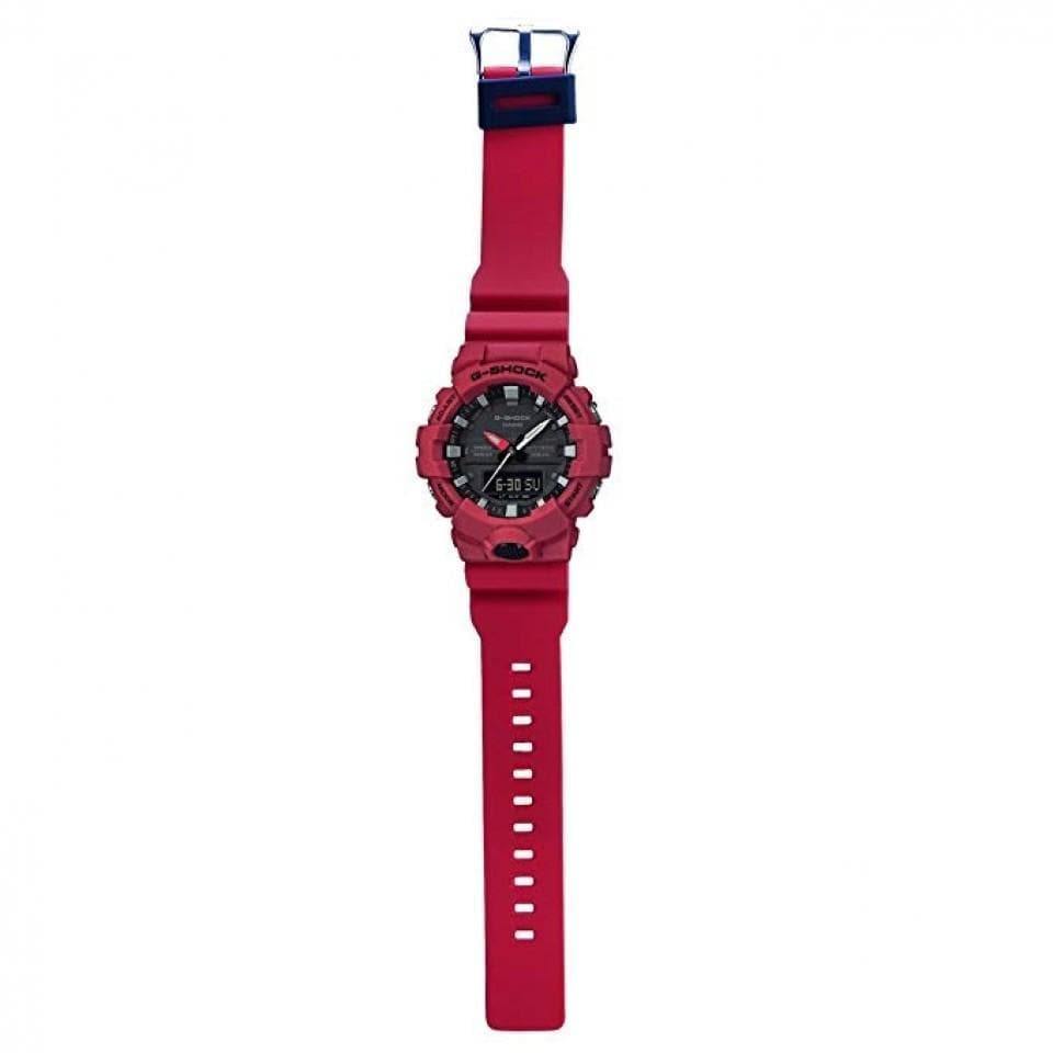 Casio G-Shock Anadigi Red x Black x Grey Accents Last Dance Watch GA800-4ADR - Prestige