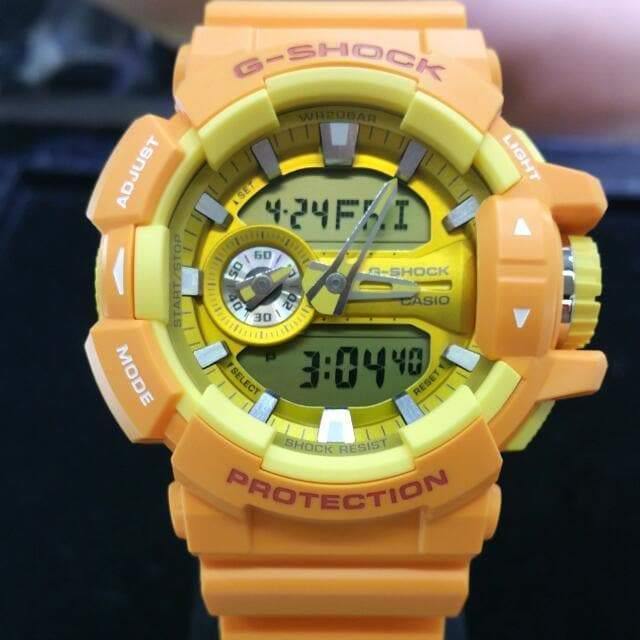 Casio G-Shock Big Case Analog-Digital Yellow Watch GA400A-9A - Prestige
