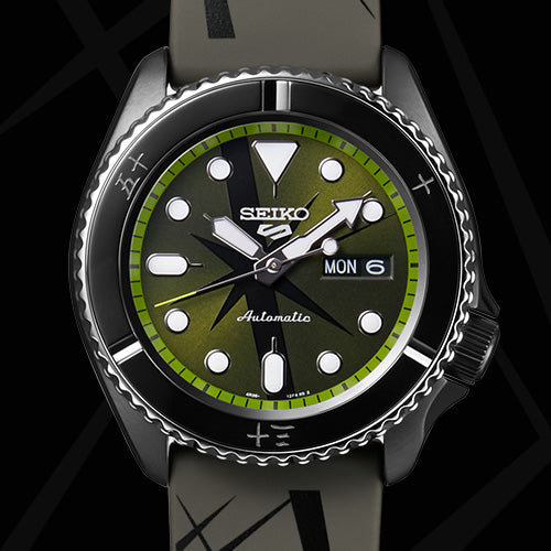 Seiko 5 Sports 100M One Piece x Zoro LE Automatic Men's Watch Green Dial Rubber SRPH67K1 - Prestige