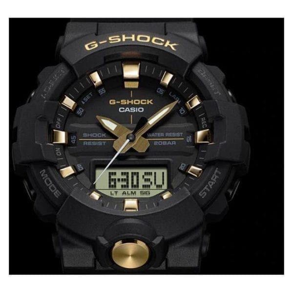Casio G-Shock Analog-Digital Black x Gold Accents Watch GA810B-1A9DR - Prestige