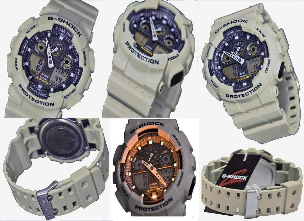 Casio G-Shock Military Standard Series Anadigi Desert M1 Abrams Watch GA100SD-8ADR - Prestige