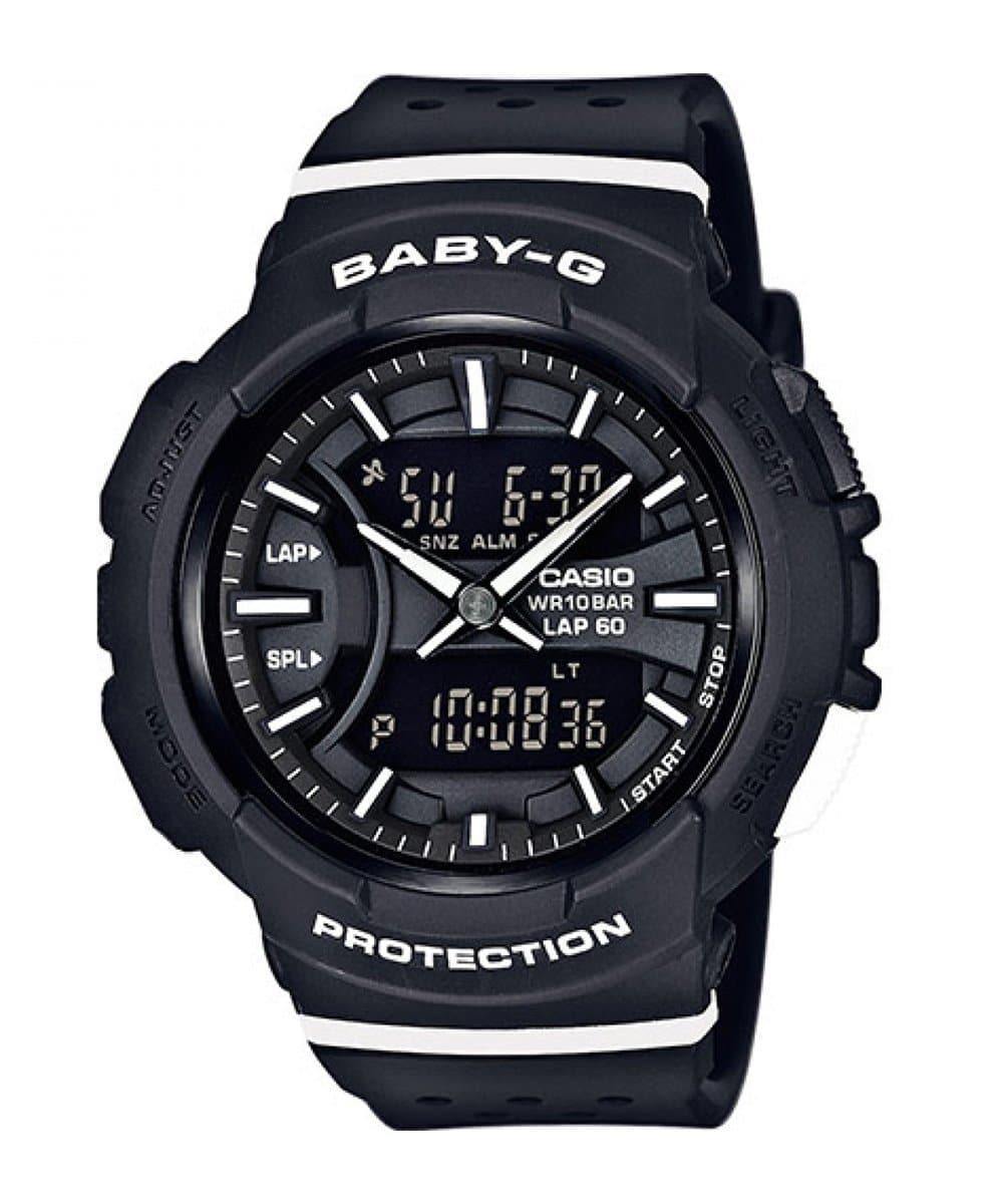 Casio Baby-G Standard Analog-Digital Black x White Accents Watch BGA240-1AD1R - Prestige