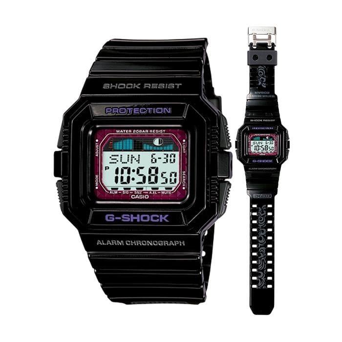 Casio G-Shock G-LIDE Series Digital Black x Purple Accents Watch GLX5500-1DR - Prestige