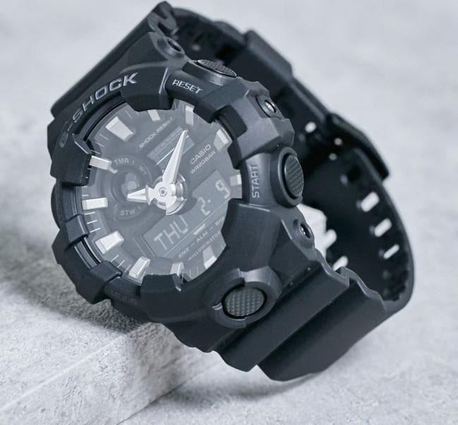 Casio G-Shock Standard Analog-Digital Black Watch GA700-1BDR - Prestige