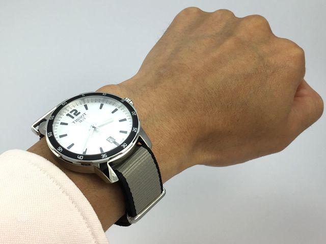 Tissot Swiss Made T-Sport Quickster Silver Dial Men's Nato Strap Watch T0954101703700 - Prestige